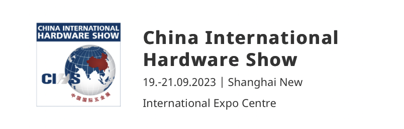 China International Hardware Show (CIHS) is Asia's top trade fair for the entire hardware and DIY sectors offering specialist traders and buyers a comprehensive category of products and services. It is now clearly established as the most influential 